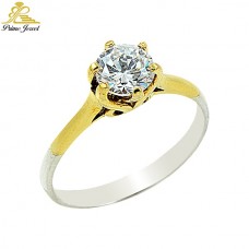 Серебро Цирконий Драгоценное кольцо